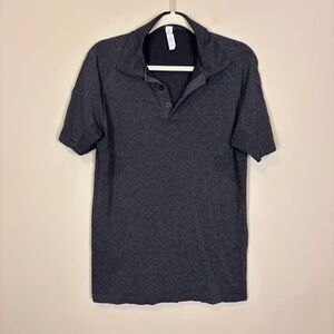 UNRL Men's Grey Pinseeker Collared Golf Polo Shirt Medium